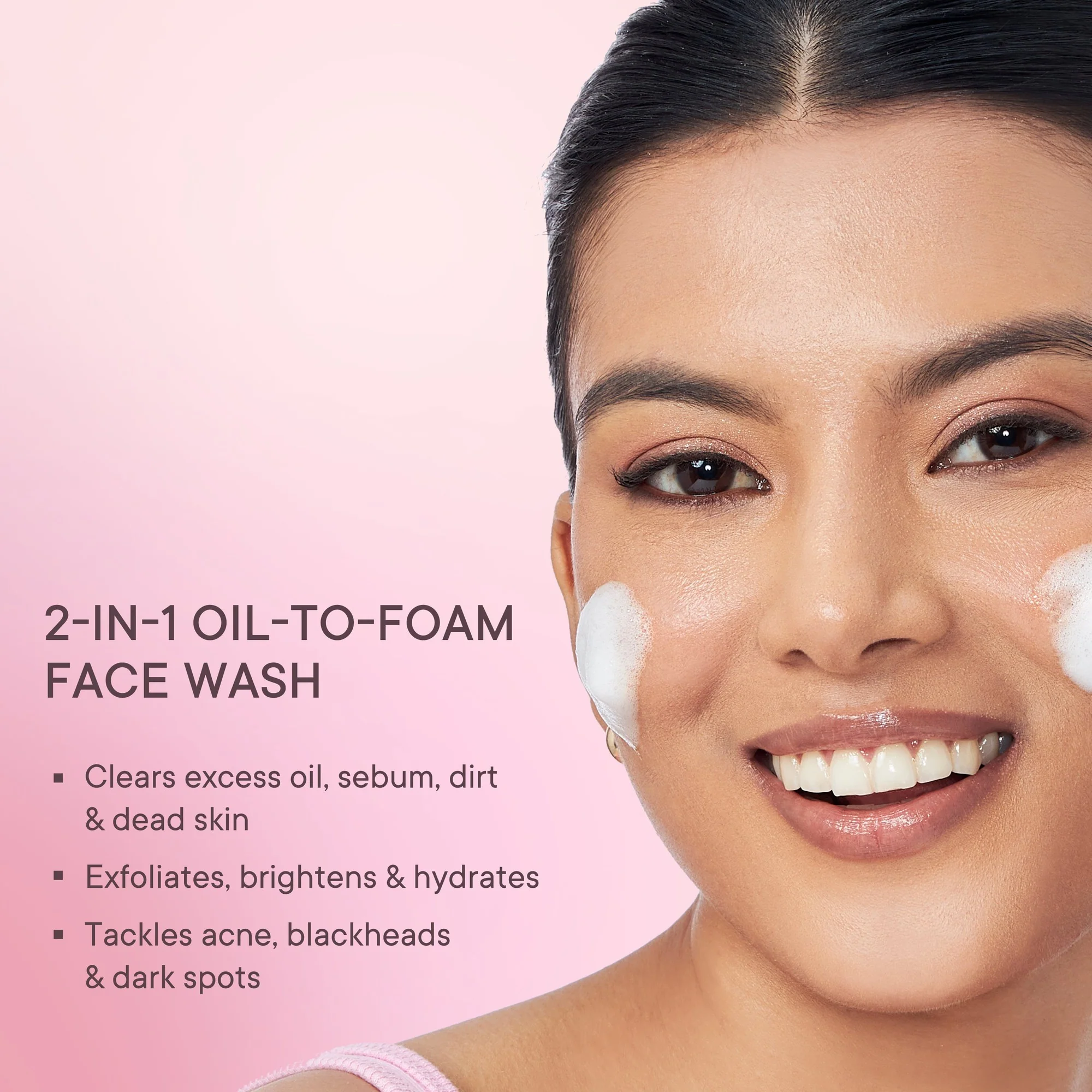 Brightening Foam Cleanser with Cherry Blossom Radiance - 100 ML - Pack Of 1 - Image 2