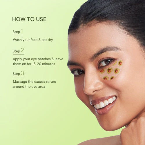 Brightening Under Eye Hydrogel Patch with Avocado Vitamins C & E - 1 PAIR - Image 6