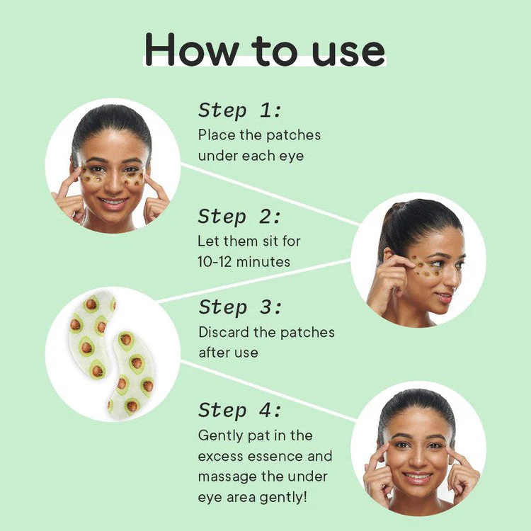 Brightening Under Eye Hydrogel Patch with Avocado Vitamins C & E - Image 5