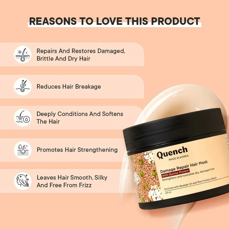 Damage Repair Hair Mask with Quinoa Protein - 200 ML - Image 3