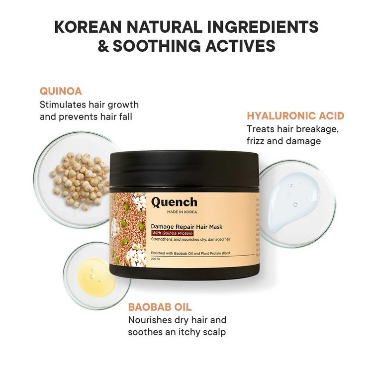 Damage Repair Hair Mask with Quinoa Protein - 200 ML - Image 5