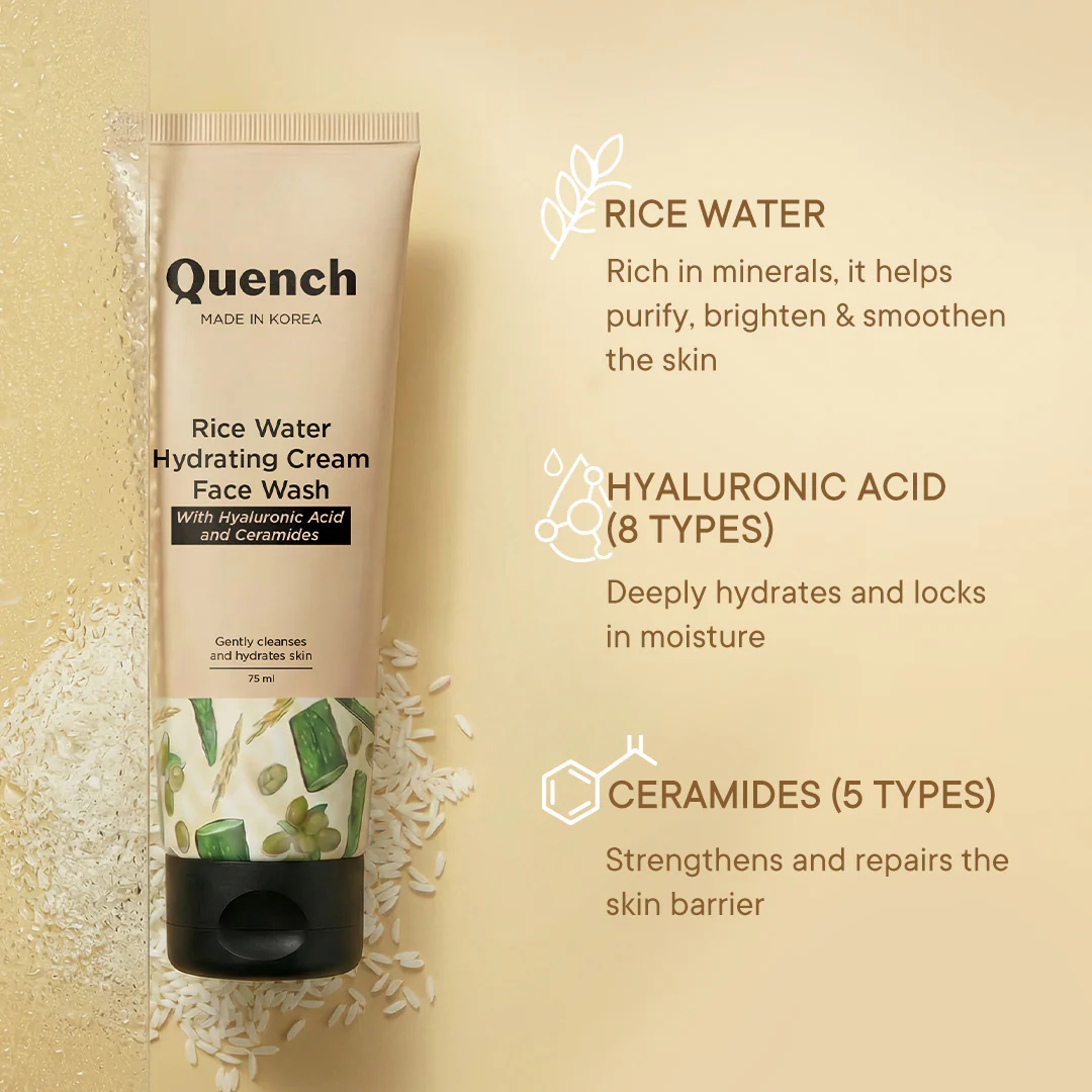Rice Water Hydrating Cream Face Wash - Image 4