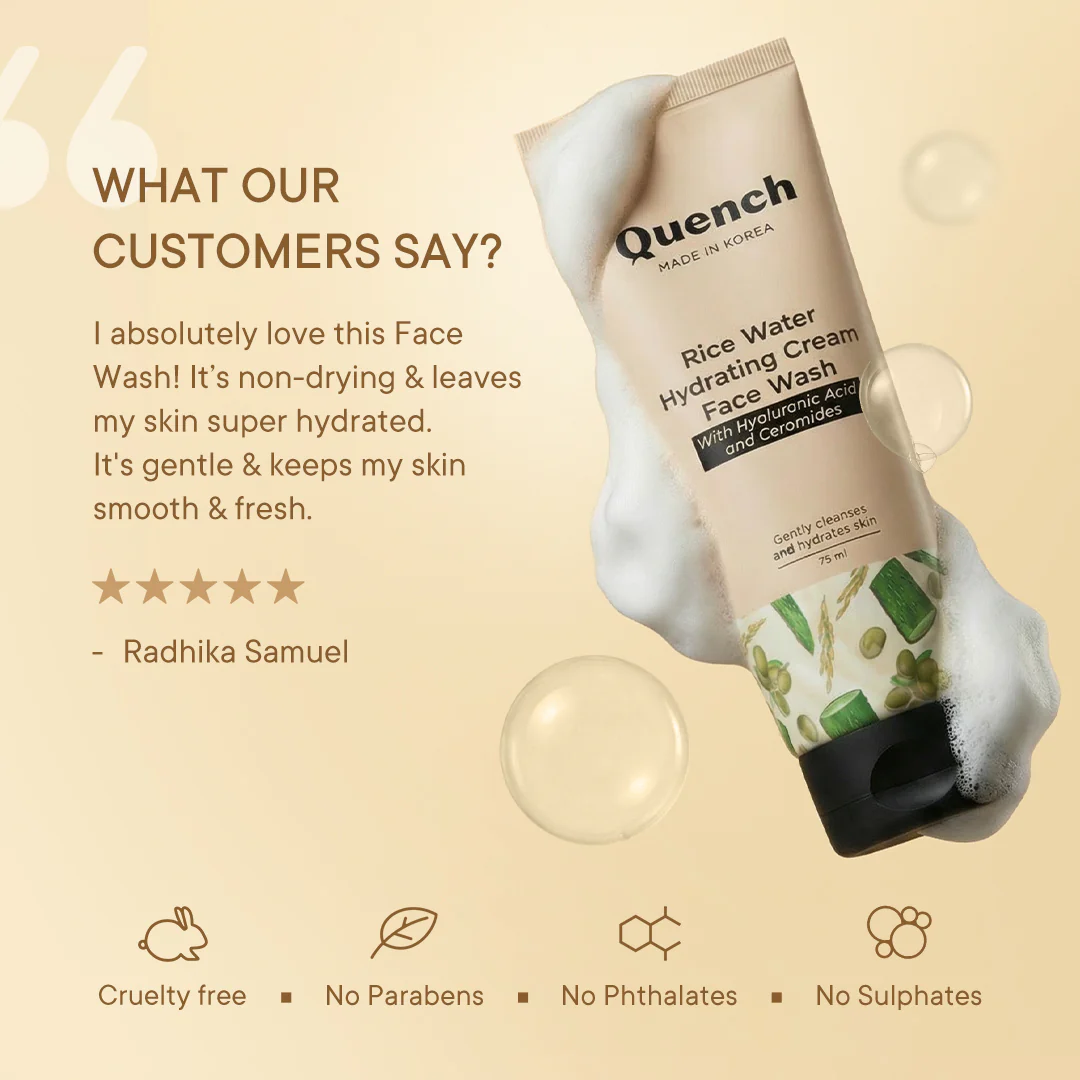 Rice Water Hydrating Cream Face Wash - Image 5