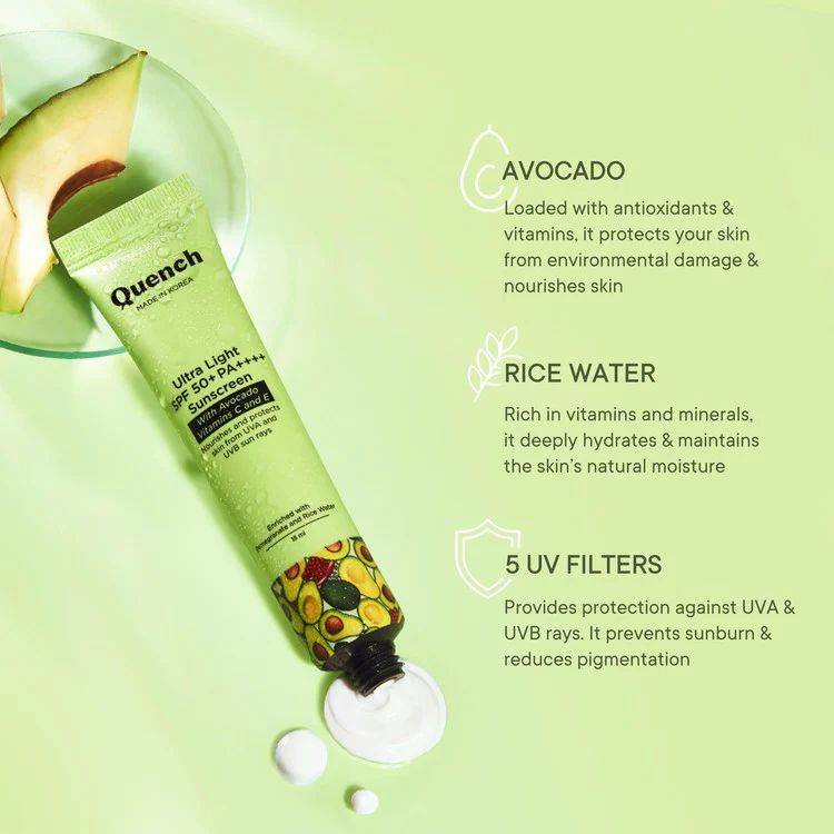 (Mini) Ultra Light SPF 50+ PA++++ Sunscreen with Avocado Vitamins C & E - Image 3